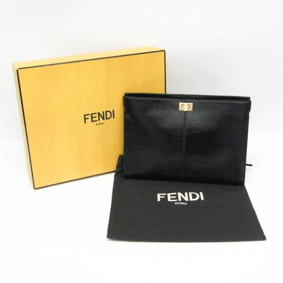 Fendi Leather Clutch Bag - Picture 2 of 10